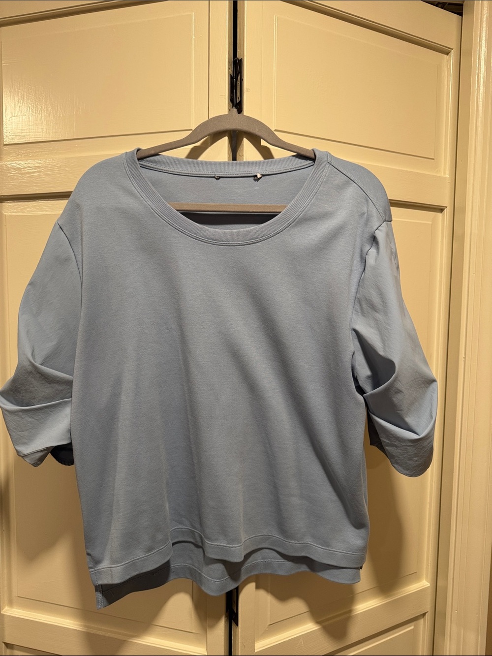 Athleta Soft Sky Blue Short Sleeve Relaxed Tee
